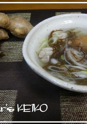 もずくの鶏塩ジンジャースープ-レシピのメイン写真