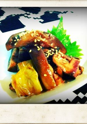 【バルサミコマリネ】なす＆長ネギ＆椎茸-レシピのメイン写真