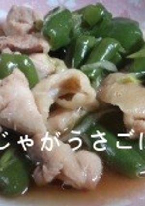 鶏肉とピーマンの煮物【試作中】-レシピのメイン写真