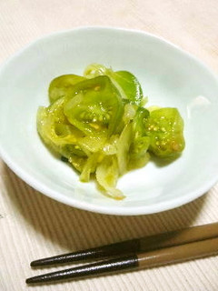 青いトマトの カレーピクルス-レシピのメイン写真