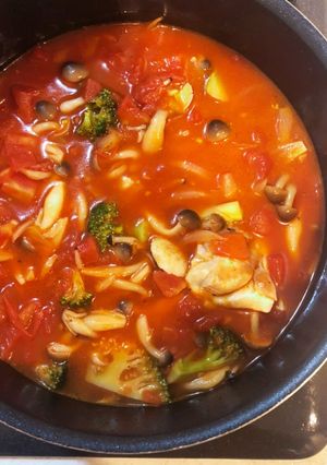 チキンのトマト煮込み-レシピのメイン写真