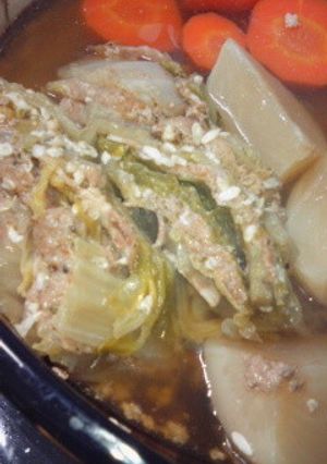 白菜とひき肉の重ね煮〜塩麹で滋味深く〜-レシピのメイン写真