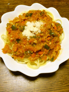 ツナのミートソース風トマトスパゲッティ-レシピのメイン写真