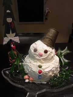 いちごムースで雪だるまクリスマスケーキ❄-レシピのメイン写真