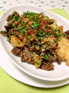 長芋と牛肉の中華炒め♪-レシピのメイン写真