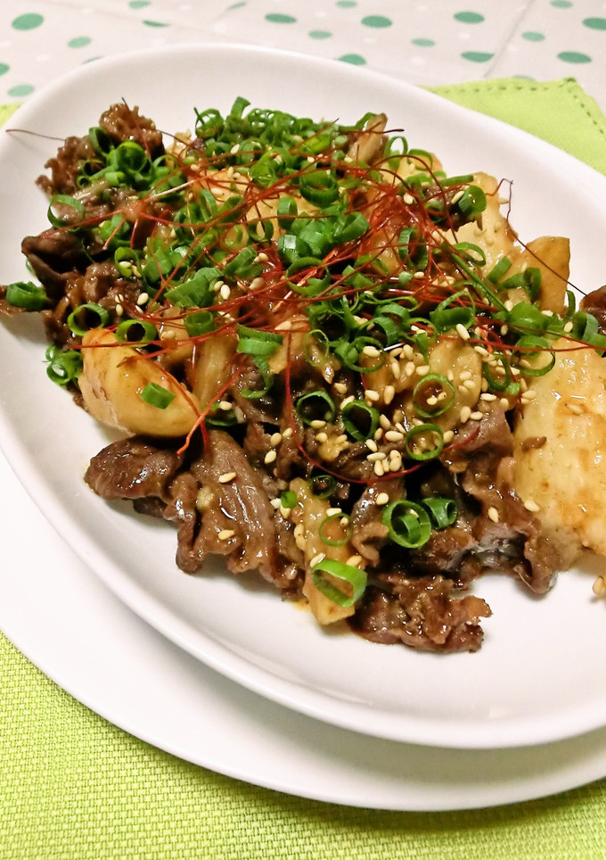 長芋と牛肉の中華炒め♪-レシピのメイン写真