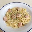 簡単 サーモンクリームパスタ