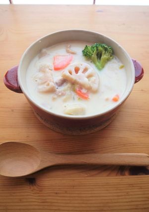 ほこほこ。根菜クリームシチュー-レシピのメイン写真