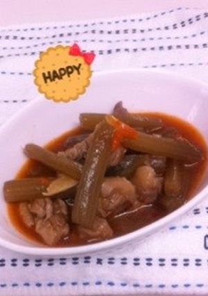 ふきと鶏肉のピリ辛煮-レシピのメイン写真