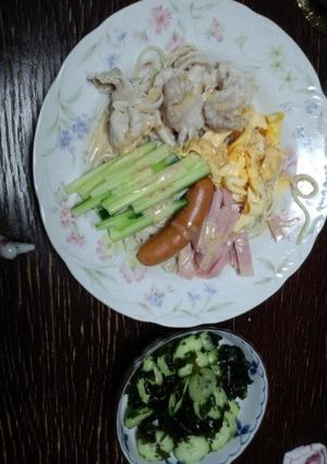 パスタで冷麺（胡麻だれ味）-レシピのメイン写真