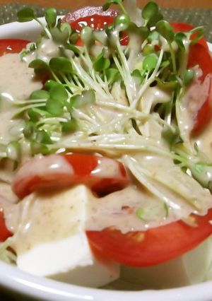 スパイスドレッシングde豆腐と色々サラダ-レシピのメイン写真