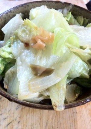 レタスの搾菜炒めヽ(｀⌒´)ノ-レシピのメイン写真