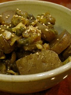 こんにゃくとナスのにんにく味噌炒め-レシピのメイン写真