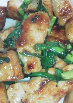鶏肉のＧＡＢＡＮ焙煎ごま＆きざみ生姜炒め-レシピのメイン写真