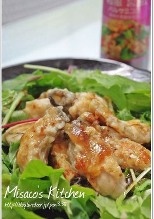 スパイスドレッシングで牡蠣のソテー♪-レシピのメイン写真