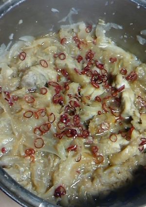 鶏ももと玉ねぎの酢煮-レシピのメイン写真