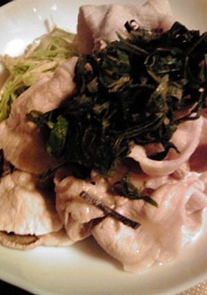 豚しゃぶで☆塩昆布と大葉の和え物-レシピのメイン写真