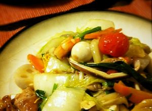 野菜も肉もシーフードも☆あんかけ皿うどん-レシピのメイン写真