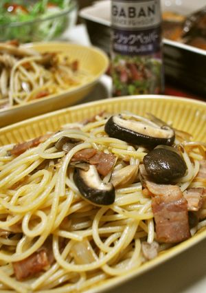 ＧＡＢＡＮスパドレできのこのパスタ-レシピのメイン写真