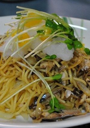 焼きさんまパスタ-レシピのメイン写真