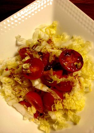 白菜とトマトのニンニク醤油かけ-レシピのメイン写真