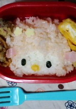 キャラ弁　サンリオ♥ピアノちゃん-レシピのメイン写真