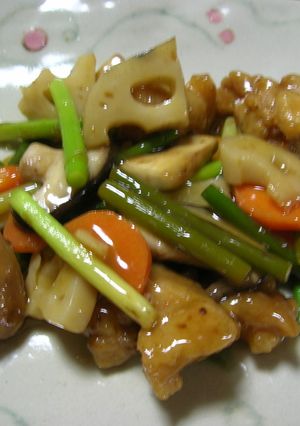 彩り鮮やか☆鶏肉とれんこんの甘酢あん-レシピのメイン写真