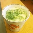 ピーナツバターと抹茶でホットミルク