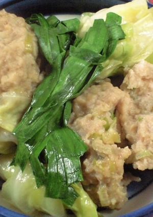 お鍋に☆ジューシー肉団子-レシピのメイン写真