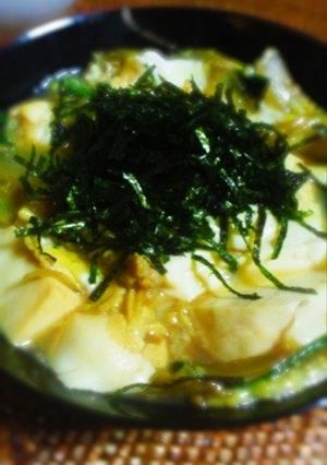 豆腐の卵とじ。だし汁、醤油、砂糖だけ！-レシピのメイン写真