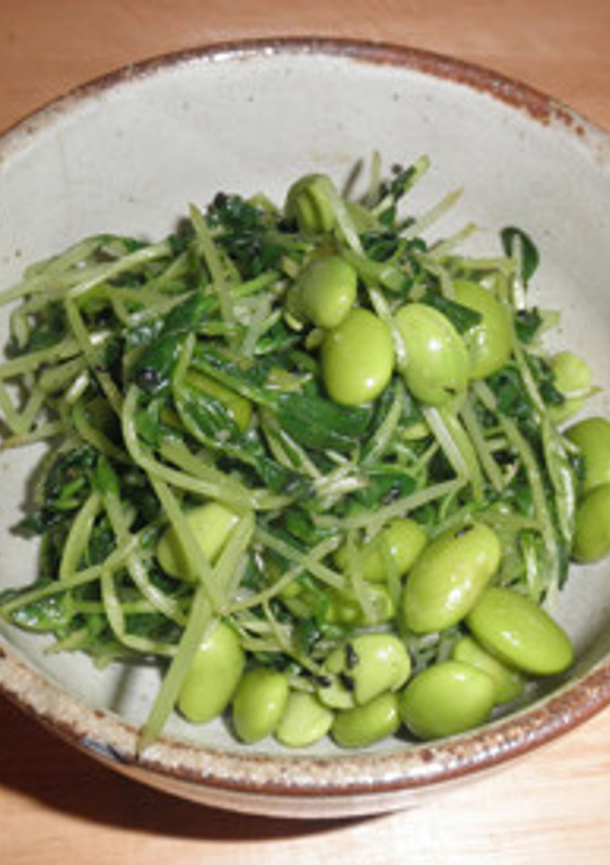 和風・中華風～ むき枝豆の和え物-レシピのメイン写真