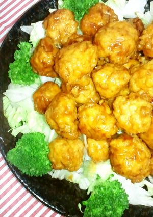 ★ヘルシー！ひき肉と豆腐DE甘酢肉団子-レシピのメイン写真