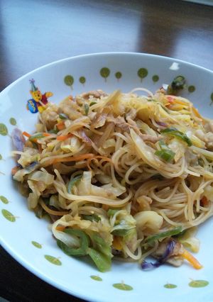 サラダで焼きビーフン-レシピのメイン写真