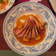 รูปของ 鴨肉のオレンジソース♪