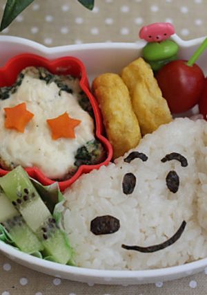 ５分で出来る！スヌーピーおにぎり♪-レシピのメイン写真