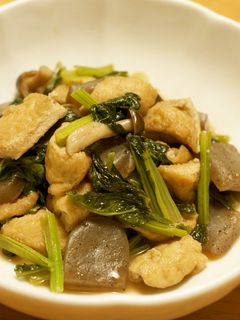 油揚げと小松菜の炒め煮-レシピのメイン写真