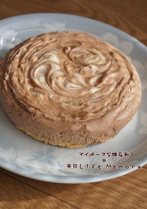 紅茶ショコラマーブルレアチーズケーキ-レシピのメイン写真