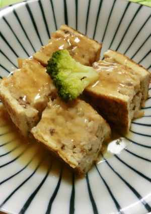 油揚げに鶏&海老ミンチのサンド煮～＾＾-レシピのメイン写真