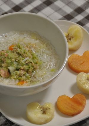 離乳食★後期★ご飯から作る　簡単５倍粥-レシピのメイン写真