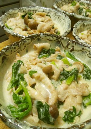 栄養満点！豚肉と大根葉のクリーム煮-レシピのメイン写真