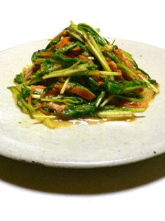 水菜とおかひじきとベーコンの和え物-レシピのメイン写真