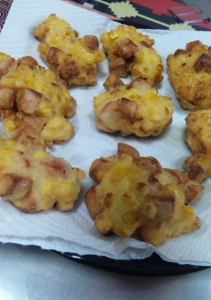 お弁当☆コーンと魚肉ソーセージのかき揚げ-レシピのメイン写真