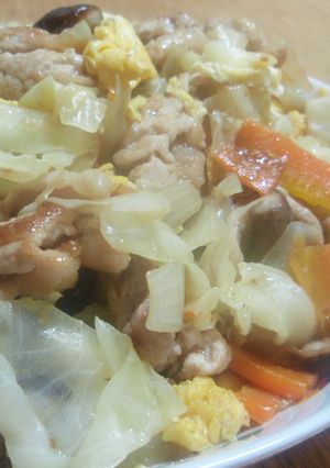 豚肉と野菜とふんわりたまごの炒め-レシピのメイン写真