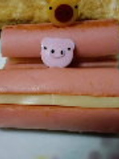 魚肉ソーセージのチーズサンド-レシピのメイン写真