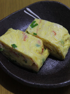 お弁当にも!カニかまネギ生姜卵焼き-レシピのメイン写真
