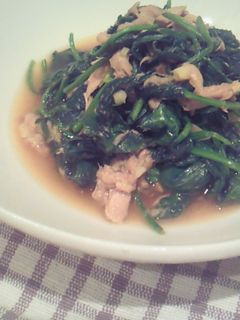 ほうれん草とツナのニンニク醤油-レシピのメイン写真
