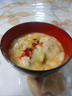 鍋が余ったら☆レンジ雑炊-レシピのメイン写真