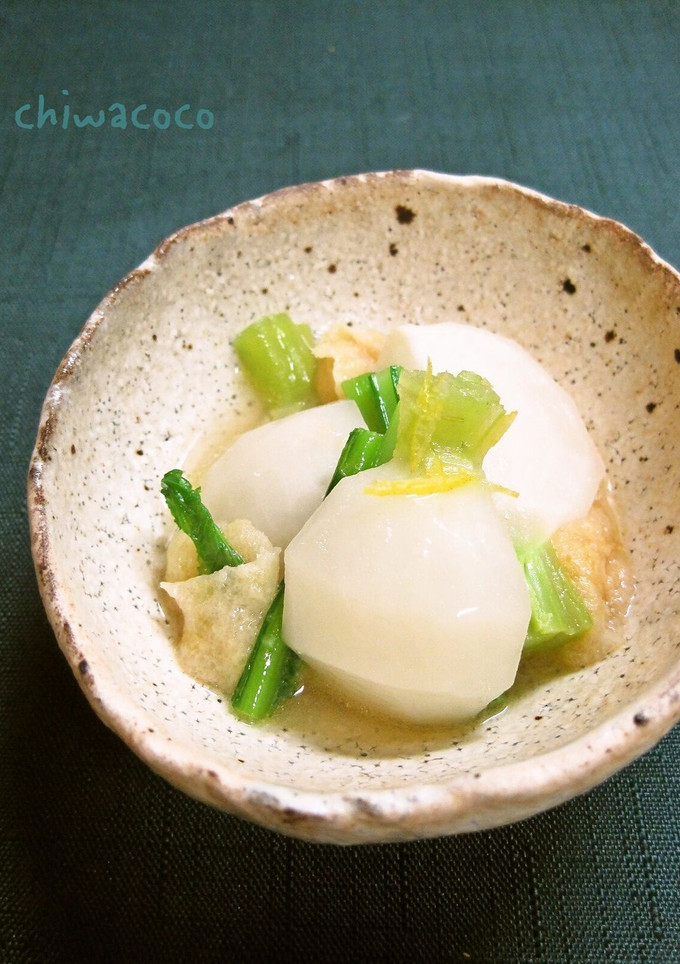 蕪と松山揚げのさっと煮-レシピのメイン写真