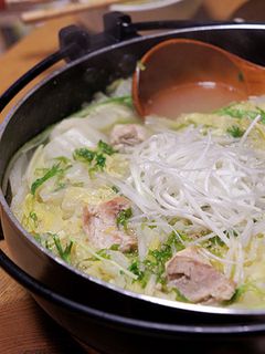 白菜と鶏肉の白湯スープ鍋-レシピのメイン写真