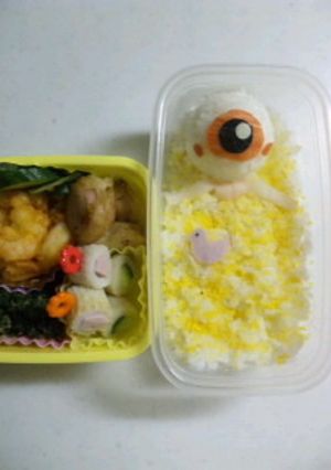 パパ用キャラ弁『はぁ〜極楽 極楽♪』-レシピのメイン写真